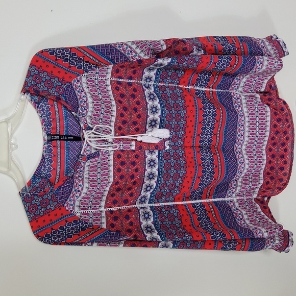 Design Lab Lord & Taylor Long Sleeve Blouse Size M - Picture 1 of 4